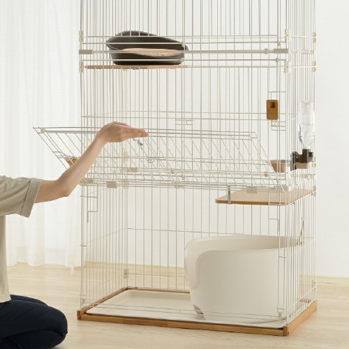 木製お掃除簡単キャットサークル