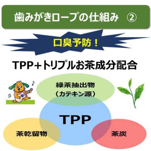 食べられる歯みがきロープ愛犬用やわらかS