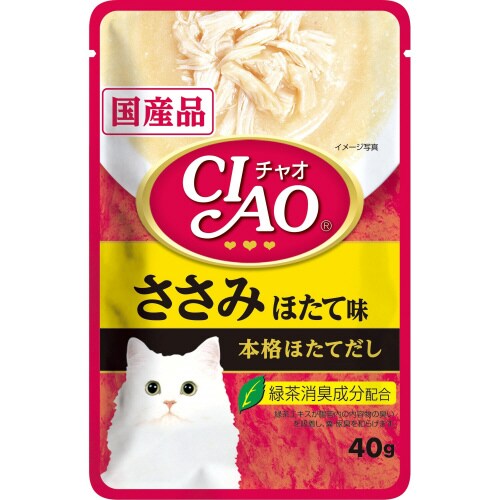 CIAOパウチ ささみ ほたて味