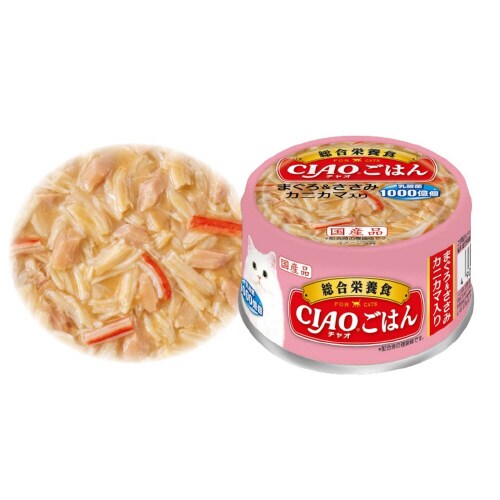 CIAOごはん まぐろ&ささみ カニカマ