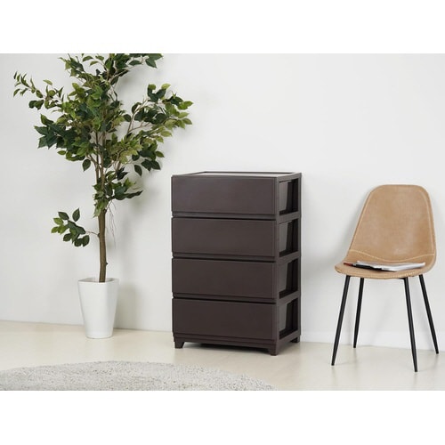 デコニーシーヴォワイド4段 ダークブラウン