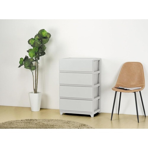 デコニーシーヴォワイド4段 ライトグレー