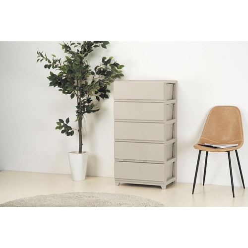 デコニーシーヴォワイド5段 グレージュ