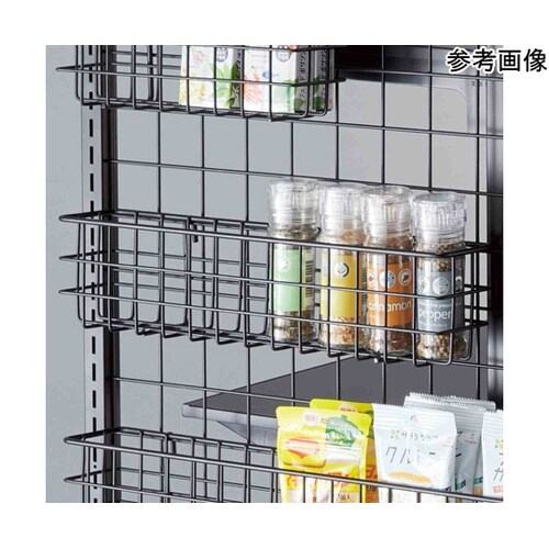 ネット用薄型網カゴ ブラック 幅42cm