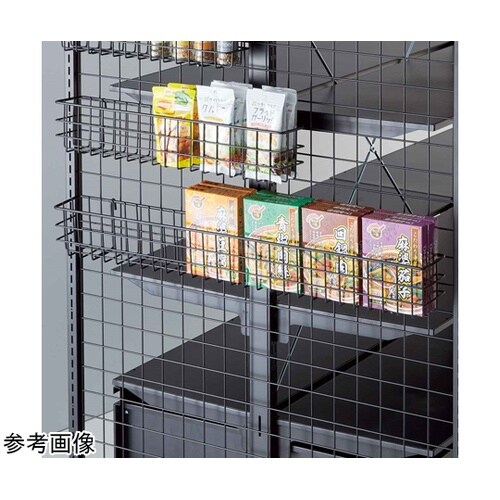 ネット用薄型網カゴ ブラック 幅84cm