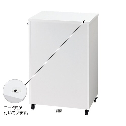 木製簡易作業台 スライド棚付き 61−7