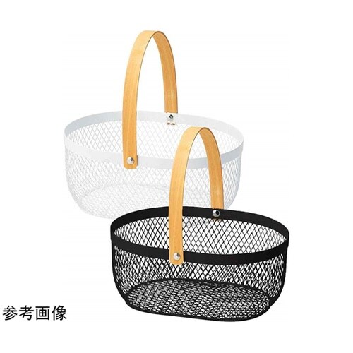 ワイヤーメッシュバスケット(持ち手付き)