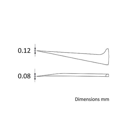 0.12x110mm 精密ピンセット E