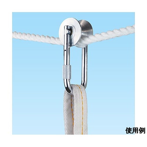 100kg/φ16mm プーリーカラビナ
