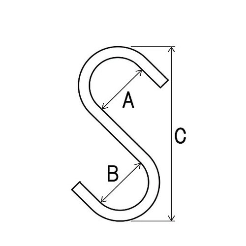 48.6mm 単管パイプフック(S型/被