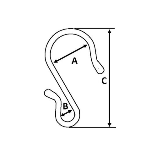 48.6mm 単管パイプフック(ネット用