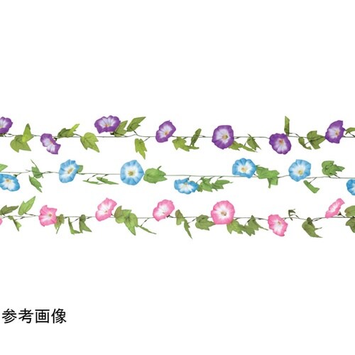 あさがおガーランド パープル(造花)3本