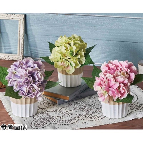 あじさい造花ポット ピンク 55−11−