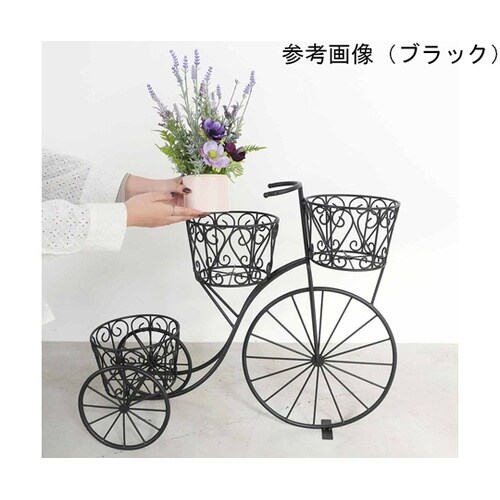 自転車プランタースタンド ブラック 55