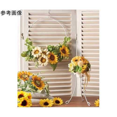 アイアンひまわり造花リース30cm 55