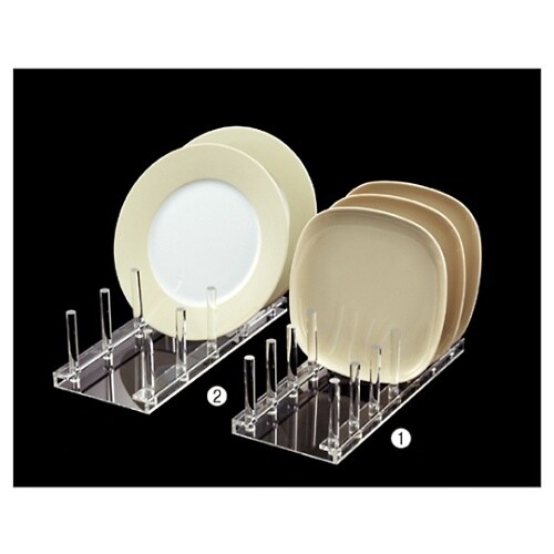 【3個】アクリル皿立て 4列用 61−1