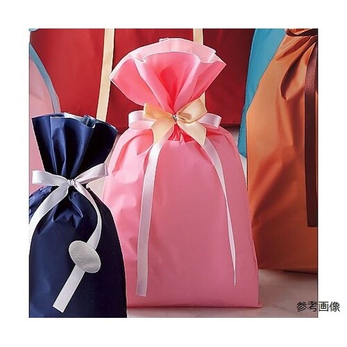 【20枚】梨地リボン付きギフトバッグ ピ