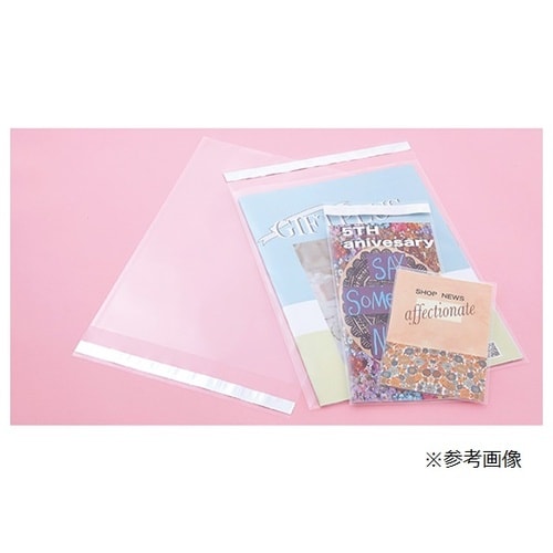 【100枚】透明袋 テープ付き 28×4