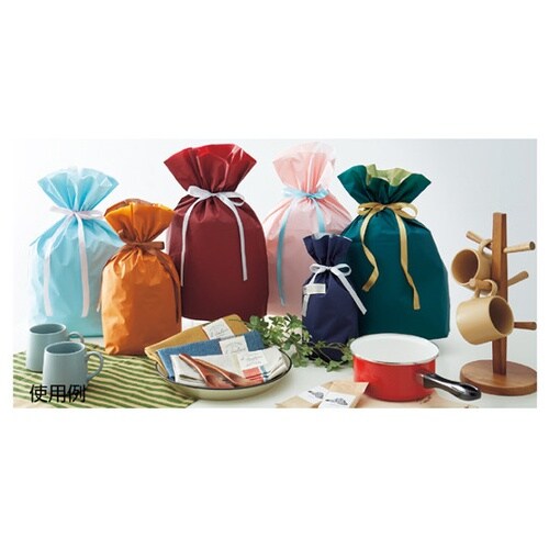 【20枚】梨地リボン付きギフトバッグ パ