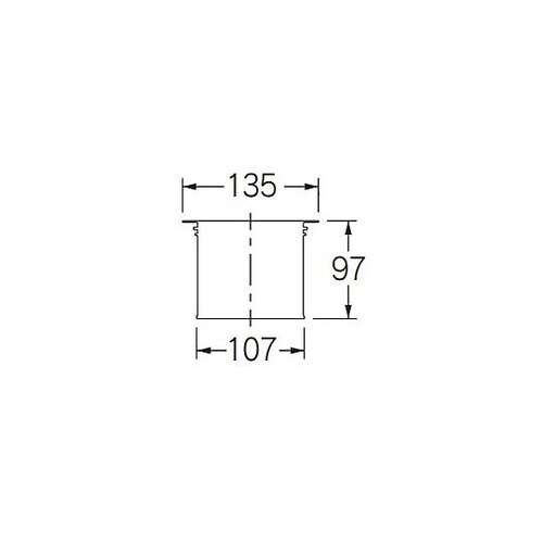 135x 97mm 流し台網かご(銅製)
