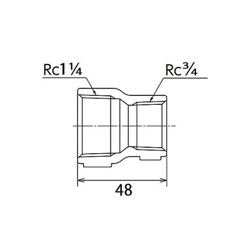 Rc1・1/4”x Rc3/4” 異径