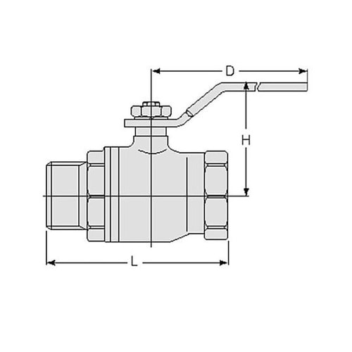 R1/4”xRc1/4” ボールバルブ