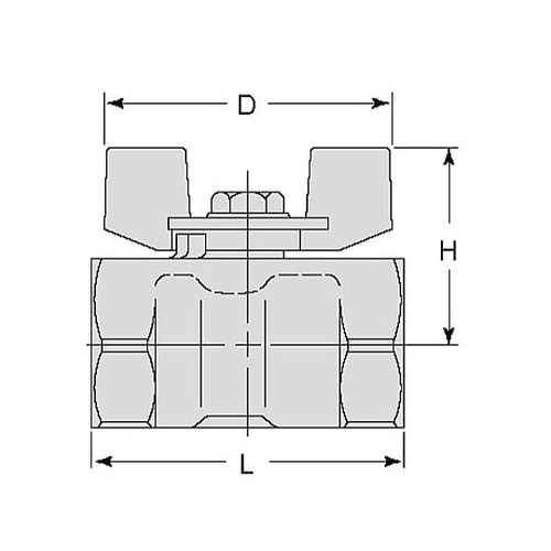 Rc 1/4” ボールバルブ(ステンレ