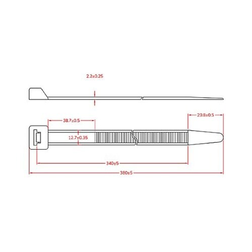 380x12.7mm 強力結束バンド(1