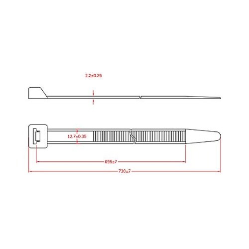 730x12.7mm 強力結束バンド(1