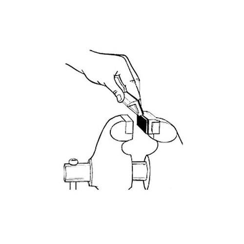 100mm バイス口金(ラバー付/2個)