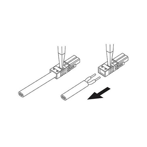 差込形電線コネクター(VVF2心用/雄/