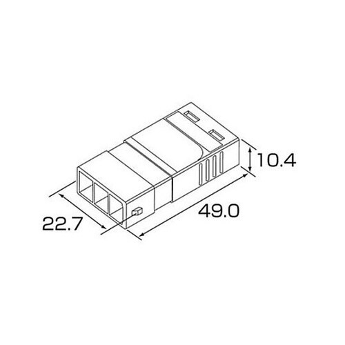 差込形電線コネクター(VVF3心用/雌/