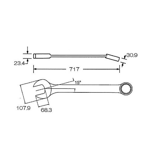 2・1/16” 片目片口スパナ(強力型)