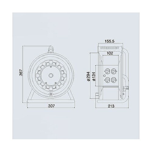 AC125V/15A/30m コードリー