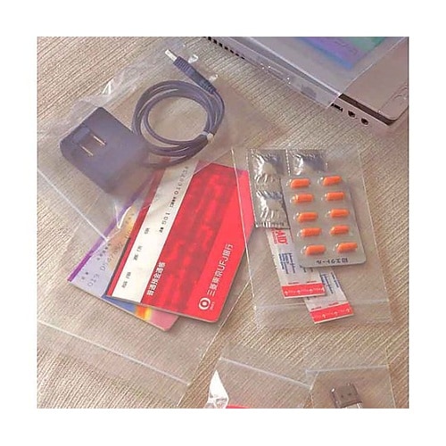 480x340mm ポリ袋(チャック付/