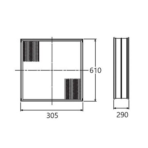 305x610x290mm エアフィルタ