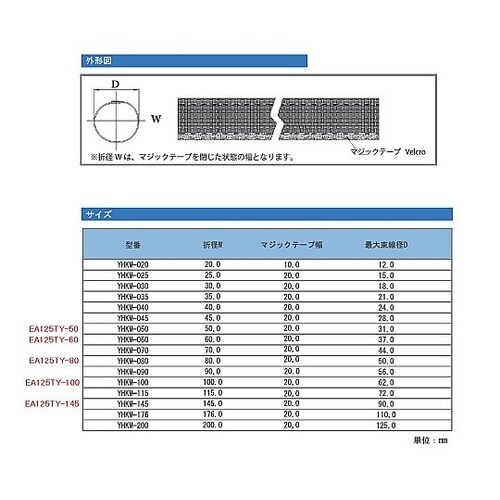 50.0mmx10m 保護チューブ(油圧
