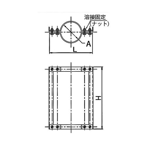 125A 掃除口用継手金具(電気亜鉛メッ