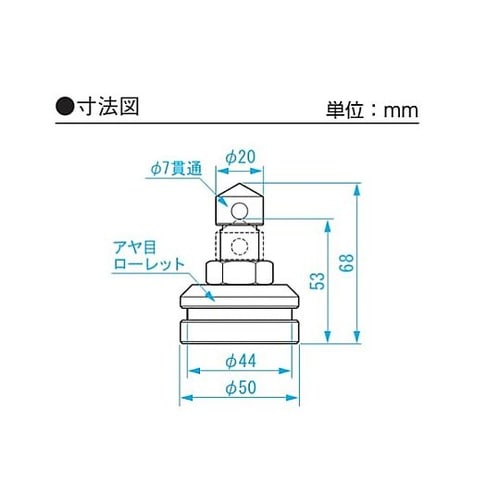 53−68mm レベリングジャッキ(小型