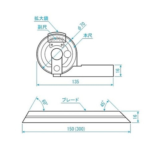 150/300mm ユニバーサルベベルプ