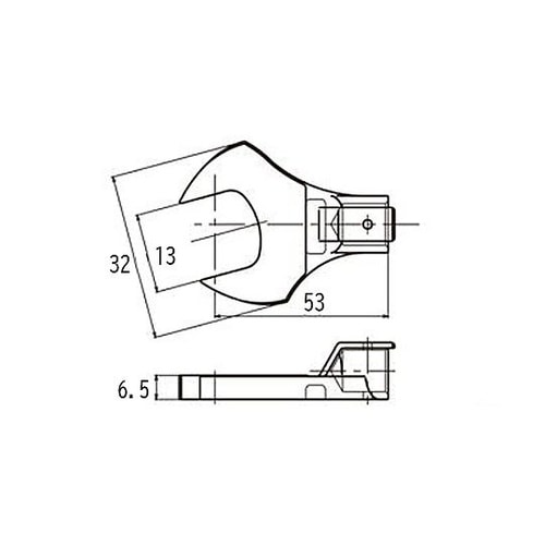 13mm スパナヘッド(φ12mm接続用
