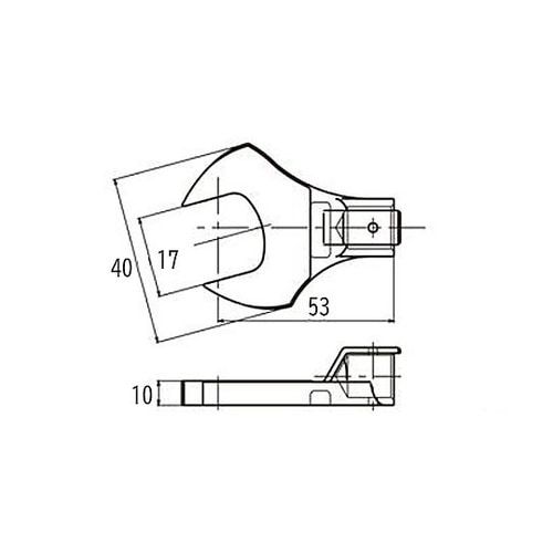 17mm スパナヘッド(φ12mm接続用