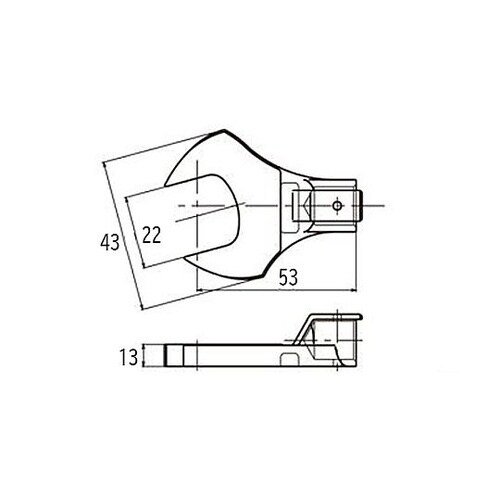 22mm スパナヘッド(φ12mm接続用