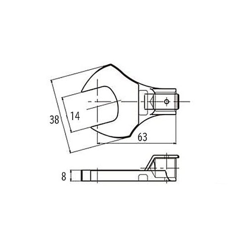 14mm スパナヘッド(φ15mm接続用