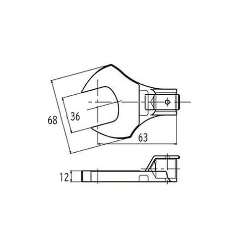 36mm スパナヘッド(φ15mm接続用