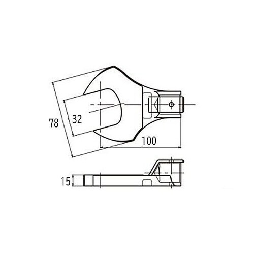 32mm スパナヘッド(φ22mm接続用
