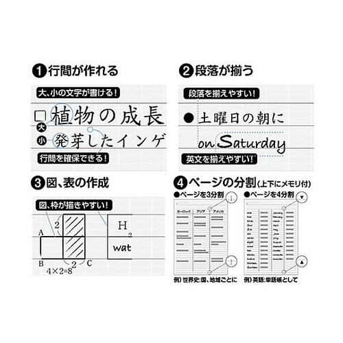 7mm罫線 A4ノート(40ページ/10