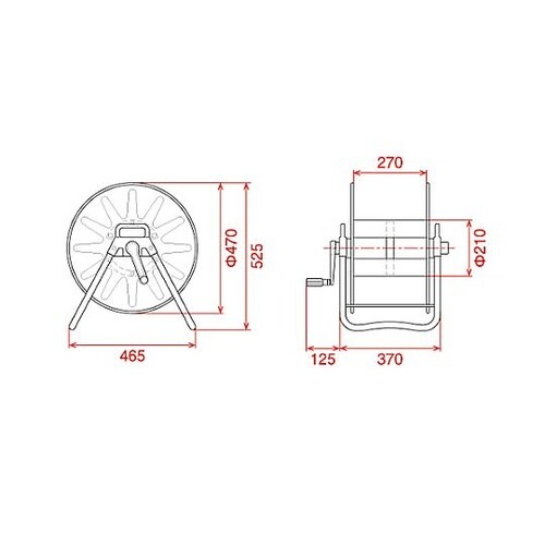 470x370x525mm 空リール E