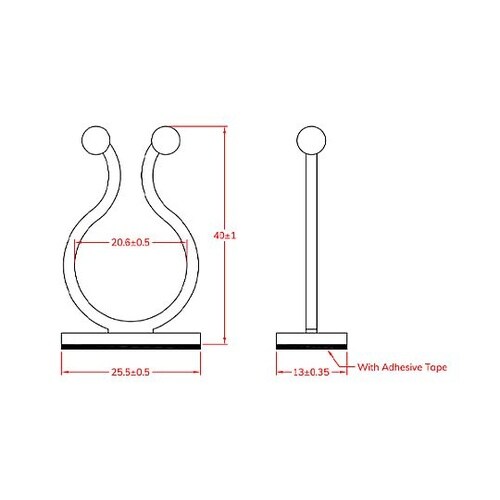 20.6mm ツイストワイヤークリップ(