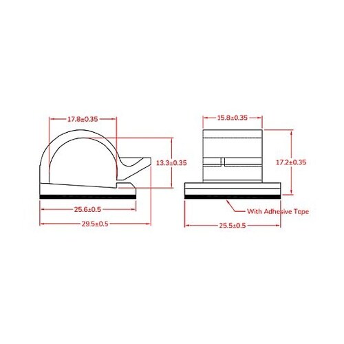 17.8x13.3mm ワイヤークリップ
